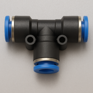 QUICK COUPLER 04MM TEE PLASTIC